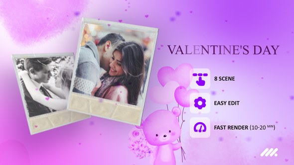Videohive Valentine's Day 50376369 Titles template preview