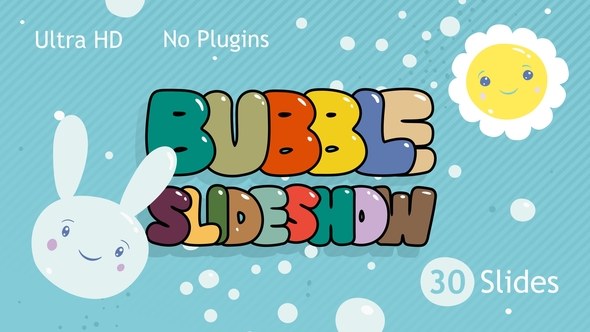 Videohive Bubble Slideshow 25379809 Video Displays template preview