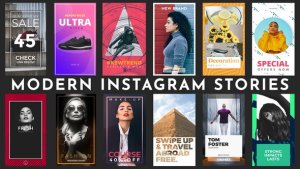Instagram Stories Video Displays template preview