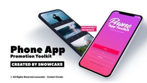 Phone App Promotion Toolkit Video Displays template preview