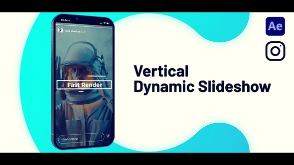 Videohive Slideshow Dynamic Vertical 53423607 Openers template preview