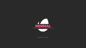 Videohive LogoTypes - Minimal Typography Logos Logo Stings template preview