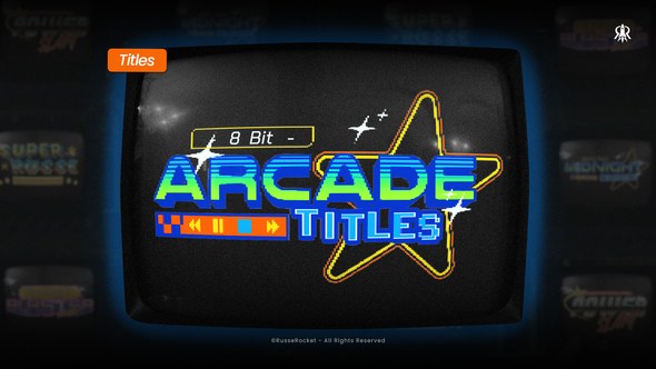 Videohive 8-bit Arcade Titles 60466232 Titles template preview