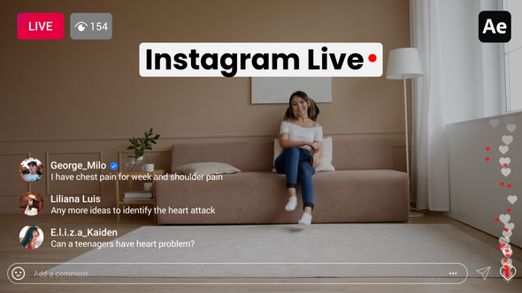 Videohive Instagram Live Elements template preview