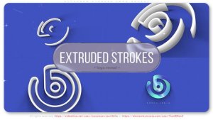 Videohive Extruded Strokes Logo Reveal Logo Stings template preview