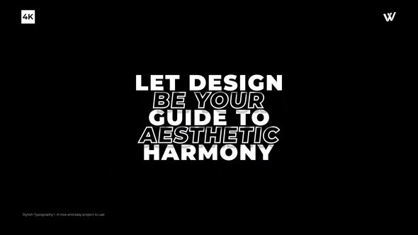 Videohive Stylish Typography | After Effects Titles template preview