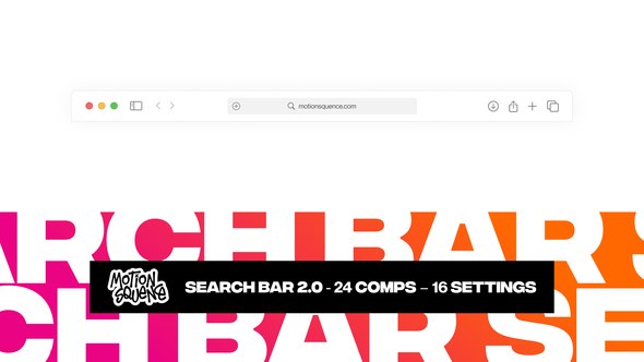 Videohive Search Bar 2.0 Elements template preview