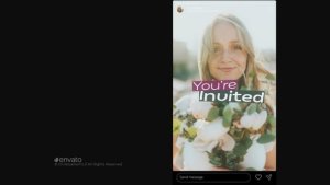 Videohive Wedding Invitation // Vertical Stories Video Displays template preview