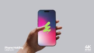 Videohive Phone Holding Hand Mockup Product Promo template preview