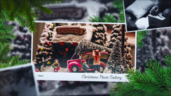 Videohive Christmas Gallery Slideshow Video Displays template preview