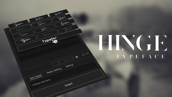 Videohive Animated Typeface - Hinge Titles template preview