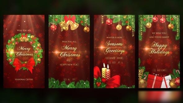 Videohive Christmas Special Instagram Stories Openers template preview