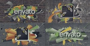 Graffiti Logo Video Displays template preview