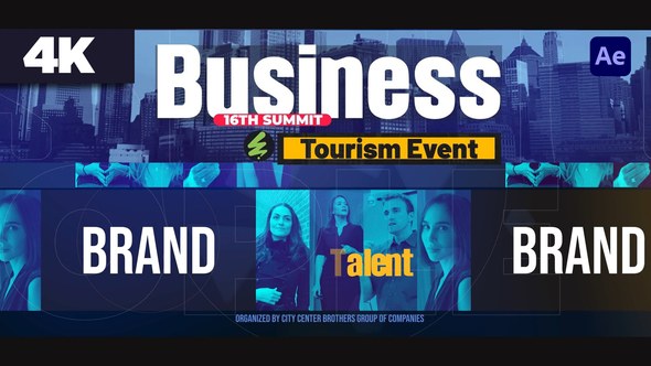 Videohive Business Event Intro Video Displays template preview