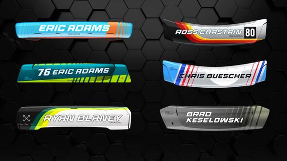 Videohive Racing Car Lower Thirds Broadcast-packages template preview