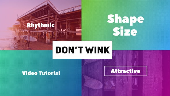 Videohive Don't Wink - Typographic Intro Openers template preview