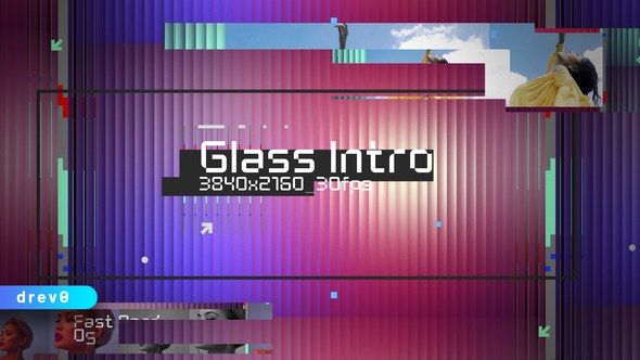 Videohive Glass Intro Product Promo template preview