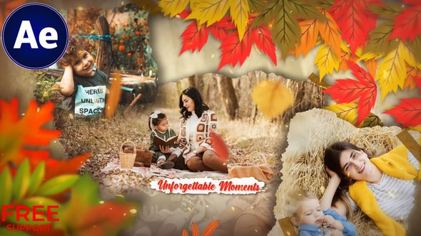 Videohive Memories Sideshow || Autumn Photo Slideshow Video Displays template preview