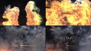Videohive Fire Explosion Logo Reveal 38871520 Logo Stings template preview