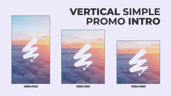 Videohive Vertical Simple Promo Intro /Ae Openers template preview