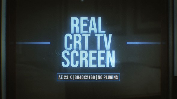 Videohive Real CRT TV Screen Video Displays template preview