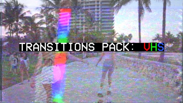Videohive Transitions Pack: VHS | After Effects Elements template preview