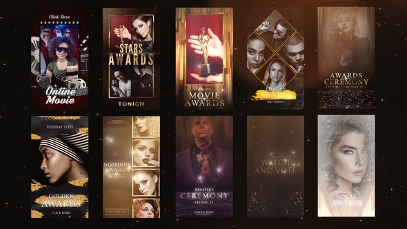 Videohive Awards/Gold Luxury Instagram Stories Product Promo template preview