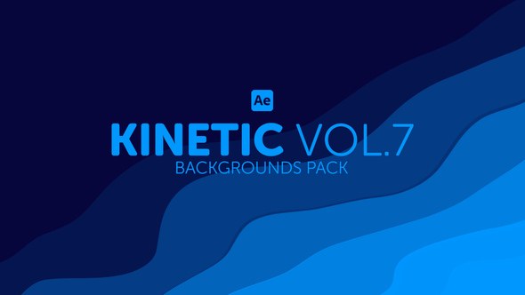 Videohive Kinetic Backgrounds 7 Elements template preview