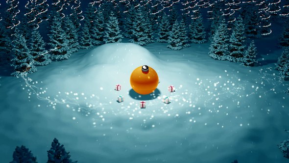 Christmas Holidays Logo Premiere Pro template preview