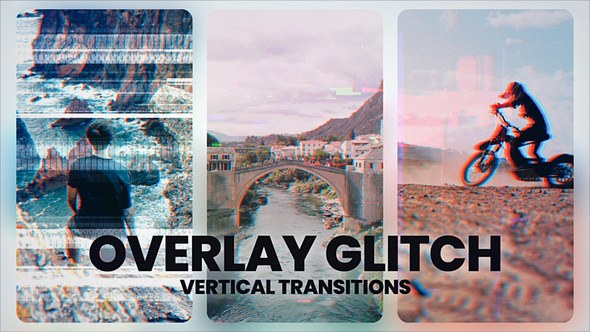 Videohive Glitch Transitions 55865204 Elements template preview