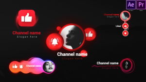 Youtube Subscribe Elements Pack Video Displays template preview