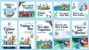 Videohive Father Day Feed and Stories Instagram 57910612 Openers template preview