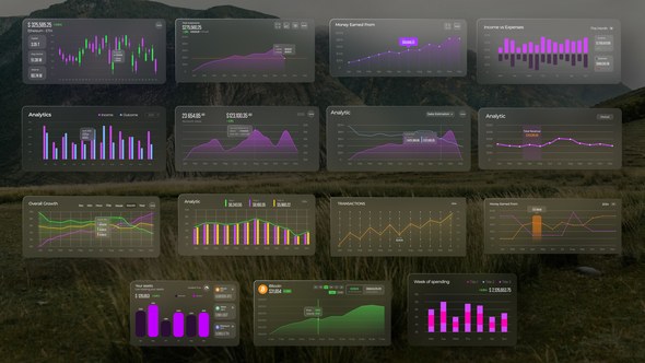 Videohive Animated Chart Pack Infographics template preview