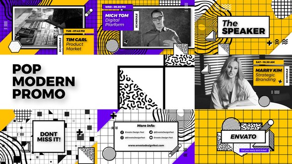 Videohive Pop Modern Promo Openers template preview
