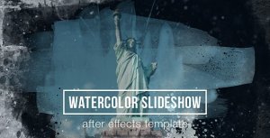 Videohive Watercolor Parallax Slideshow Video Displays template preview