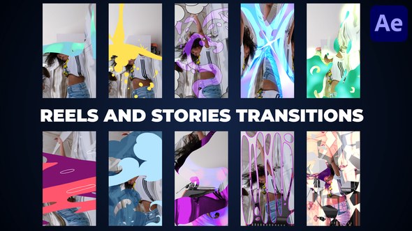 Videohive Reels And Stories Transitions | After Effects Elements template preview