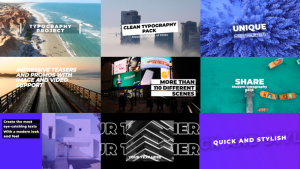 Videohive Typography Pack | AE 54782760 Titles template preview