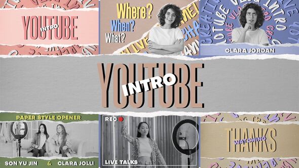 Videohive Paper Intro 55846776 Openers template preview