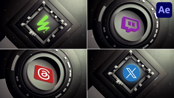 Videohive 3D Shapes Logo for After Effects Logo Stings template preview