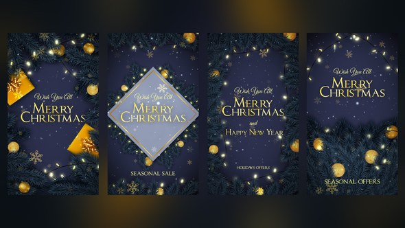 Videohive Merry Christmas Instagram Stories 55418751 Openers template preview