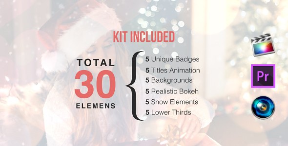 Videohive Christmas Must Have Kit // Merry Christmas Pack Elements template preview