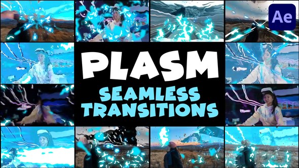 Videohive Plasma Seamless Transitions | After Effects Elements template preview