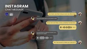 Videohive Instagram Chat Message Elements template preview