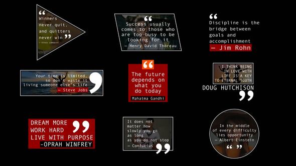 Videohive Quotes Titles | AE | Titles template preview