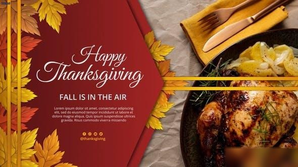Videohive Happy Thanksgiving Presentation Openers template preview