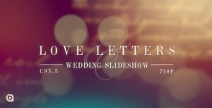 Videohive Love Letters Slideshow Video Displays template preview