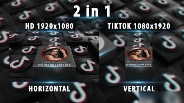 Videohive 3d Tiktok Intro Openers template preview