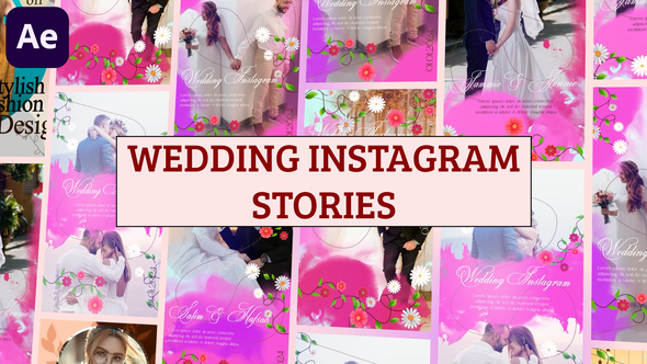 Videohive Wedding Instagram Stories 46369045 Elements template preview