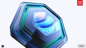 Videohive 3D Hexagon Clean Logo Reveal Logo Stings template preview