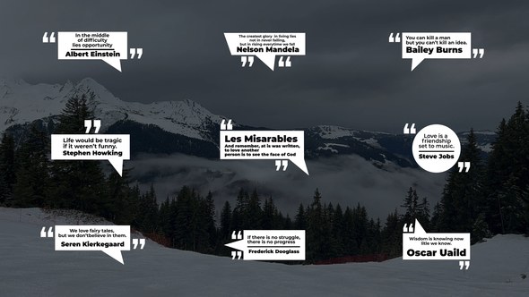 Videohive Quotes Titles | AE 45707461 Titles template preview